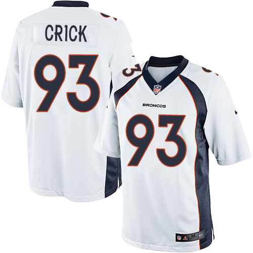 Youth Elite Jared Crick Nike Jersey White Road - #93 NFL Denver Broncos